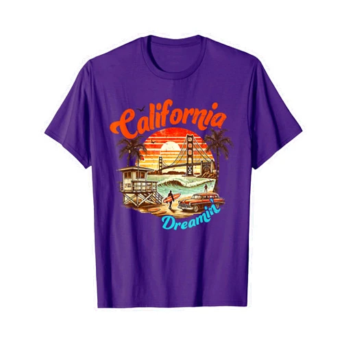 Summer Shirts For Women & Men California Summer Vacation Holiday Beach T-Shirt