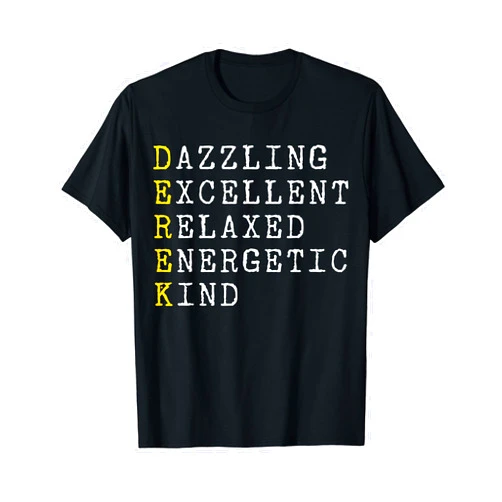 CQ First Name Derek Design for Men and Women Derek Personalized, Derek Name, Boy Man Derek T-Shirt