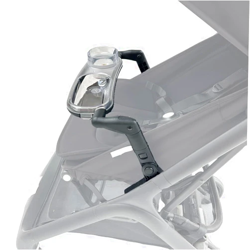 Feliliber Snack Tray Compatible with Bugaboo Butterfly 1 Stroller, Transparent Tray Detachabl to Clean, Quick Install, Folds with Stroller (NOT for Butterfly 2)