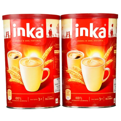 Geakv Inka 2 Cans of Instant Grain Coffee Drink 7oz Each
