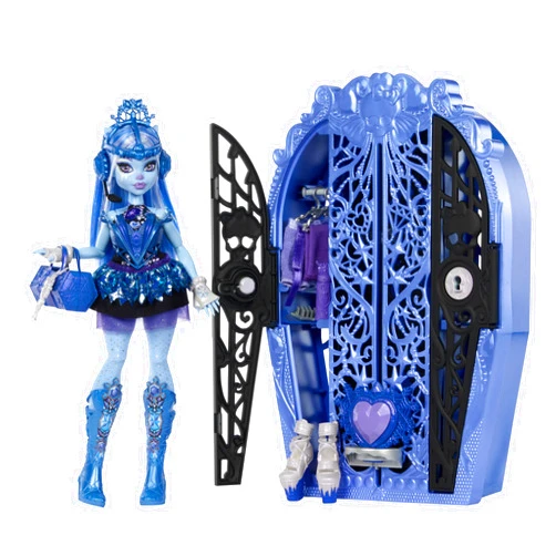 Monster High Skulltimate Secrets Doll & Accessories Set, Monster Mysteries Abbey Bominable with Dress-Up Closet & 19+ Surprises including Clothes