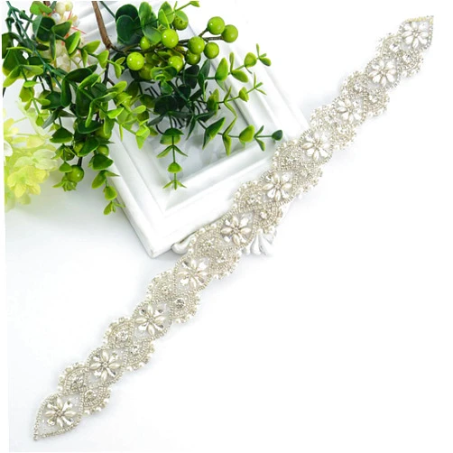 ShiDianYi Wedding Sash Ivory Belt Wedding Belt Sash Belt Pearls Belt Rhinestone Belt Belt Rhinestones and Pearls Sash