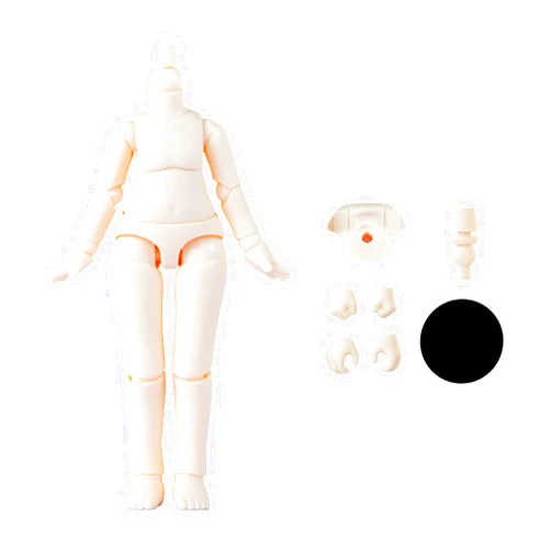 YMY DOLL YMY OB11 GSC 1/12 BJD Doll Body Extended Size Joint Movable Model Action Figure (Super White-4.33 in)