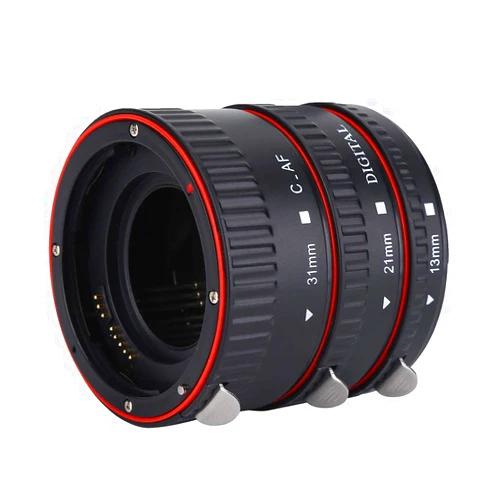 Serounder Auto Focus Macro Extension Lens Adapter Tube Rings Set for for EF Mount