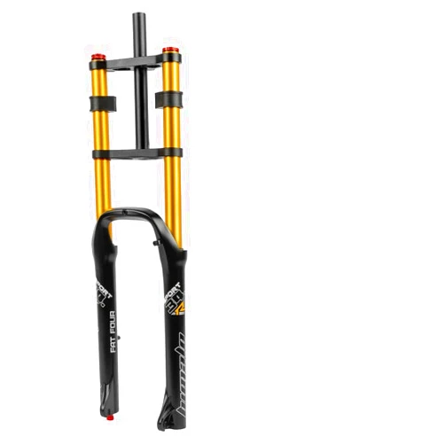 HIMALO Air Suspension Fork for 26in Fat Bike Beach Bike Rebound Adjustment QR 135 * 9mm Bike Magnesium & Aluminum Alloy Fork Snow/Beach Bike Fork Double Shoulder Air 135mm Fit 4.0??Fat Tire