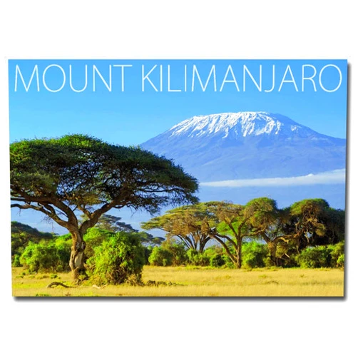 Generic Mount Kilimanjaro, Tanzania Travel Refrigerator Magnet Size 2.5