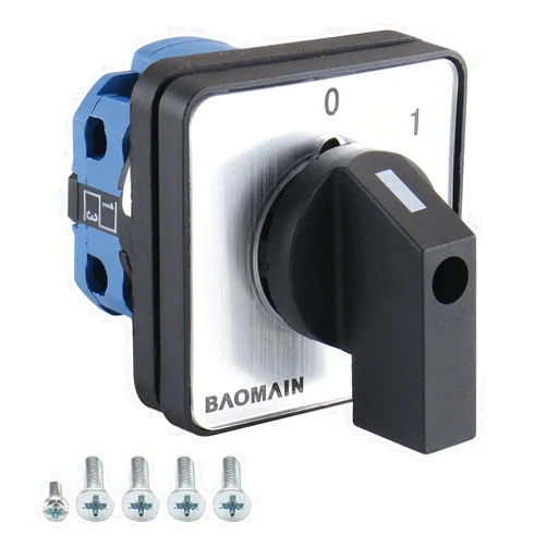 Baomain Cam Combination Changeover Switch AC 660V 20A 2 Position 4 Terminals SZW26-20/C02.1