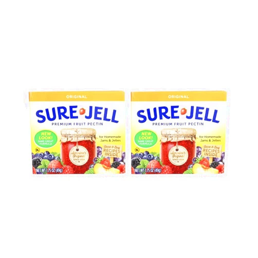 Exit 28 Bargains Sure Jells Fruit Pectin For Homemade Jams & Jellies 1.75 oz - Pack of 2 (3.5 oz in total) w/Exit 28 Bargains Sticker - Premium Fruit Pectin