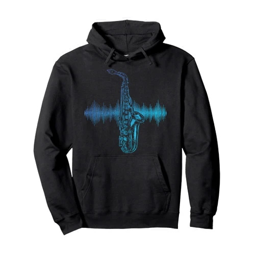 Saxophonist Gift Saxophone Jazz Music Musical Instrument Saxophone Pullover Hoodie