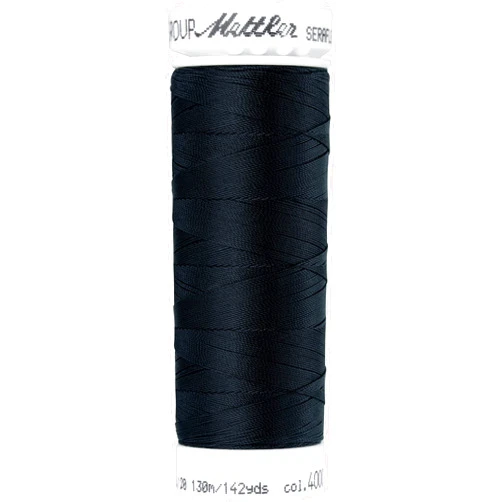 Mettler Seraflex Elastic Thread 50wt 142yd-Black -7840-4000