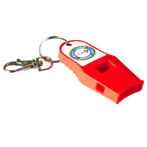 RESQME Whistle for Life by resqme in Red, Loud and Powerful Rescue Survival and Safety, Made in USA, 120 Decibels Emergency Whistle, for Outdoors, Camping, Hiking, Running, Boating, Hunting, Self Defense
