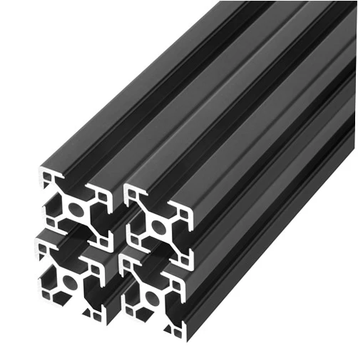 IXGNIJ 3030 T Slot Aluminum Extrusion for 3D Printer Parts and CNC DIY Black 500mmX4