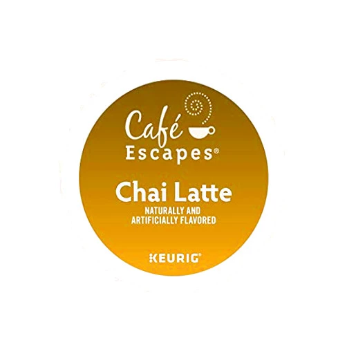 Café Escapes Cafe Escapes, Chai Latte Tea Beverage, Single-Serve Keurig K-Cup Pods, 120 Count (5 Boxes of 24 Pods)