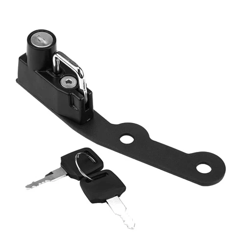 Acouto Helmet Lock Motorcycle Aluminium Alloy Helmet Lock Mount Hook Keys Locking Set Fit for MT-09 FZ-09 FJ-09 2014-2017 for XSR900 2015-2016