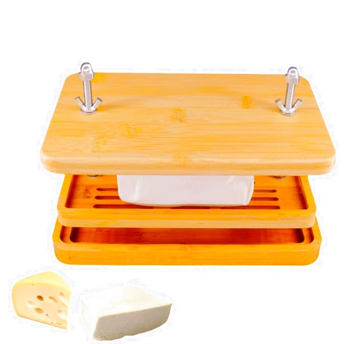 Glowgath Tofu Press,Large Bamboo Tofu Press with Tofu Strainer,Drip Tray and Cheesecloth, BPA Free,Easy to Clean,Easily Remove Water from Silken/Firm/Extra Firm Tofu,Great Gift for Tofu Lover
