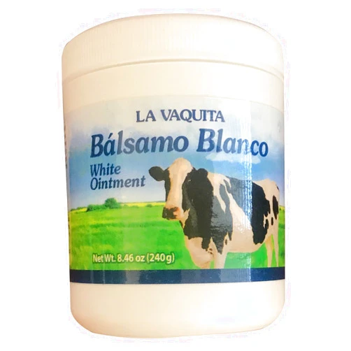 Plantimex La Vaquita Balsamo Blanco Ointment 240g - Eucalyptus Scented Cream, Antioxidant Adult Skin Moisturizer, 8.46 oz