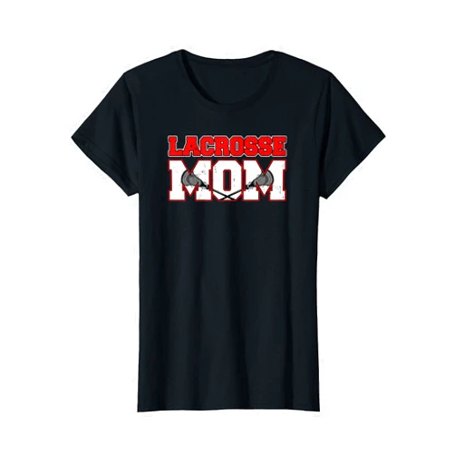 Lacrosse Lax Mom Mutter Gift Lacrosse Mom Vintage Retro Lacrosse Stick Sun Gift T-Shirt