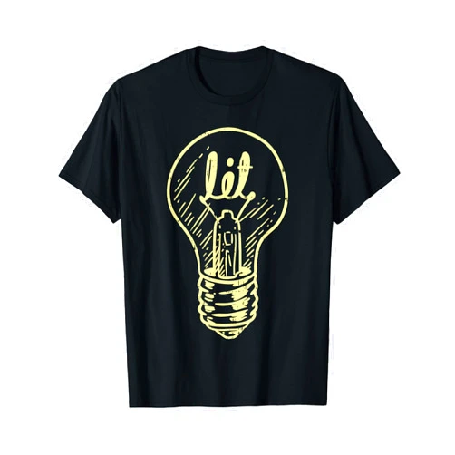 BoredKoalas Electrician Shirts Power Lineman Gift Lit Light Bulb Master Electrician Lineman Men Women Gift T-Shirt