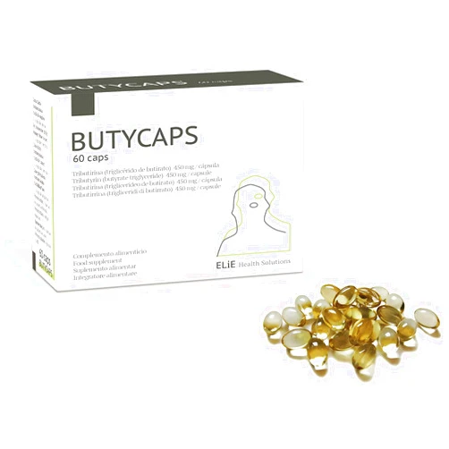 Butycaps Tributyrin 450 mg - Butyric Acid 394 mg per Capsule - 60 Softgel Capsules