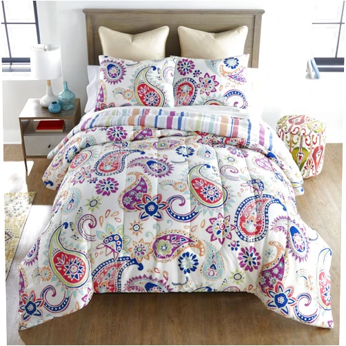 Donna Sharp Queen Bedding Set - 3 Piece - Cali Contemporary Comforter Set with Queen Comforter and Two Standard Pillow Shams - Machine Washable