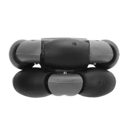 SOGT Omni Wheel, Omni Wheel Directional Sideal Mobility Nylon Black Gray with Round and Universal Joint for Rail Transport