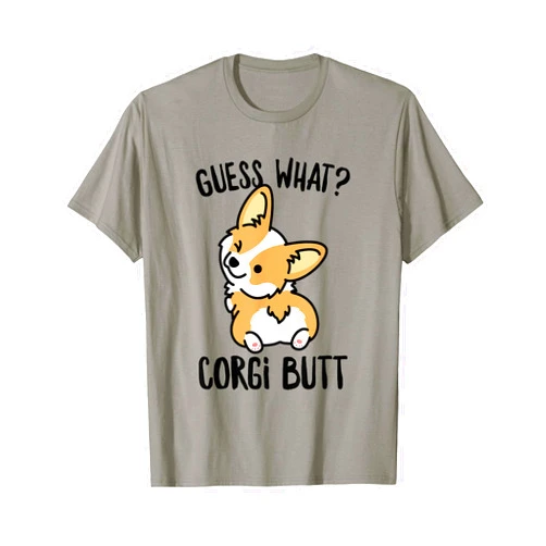 Welsh Corgi Lover Guess What Corgi Butt T-Shirt