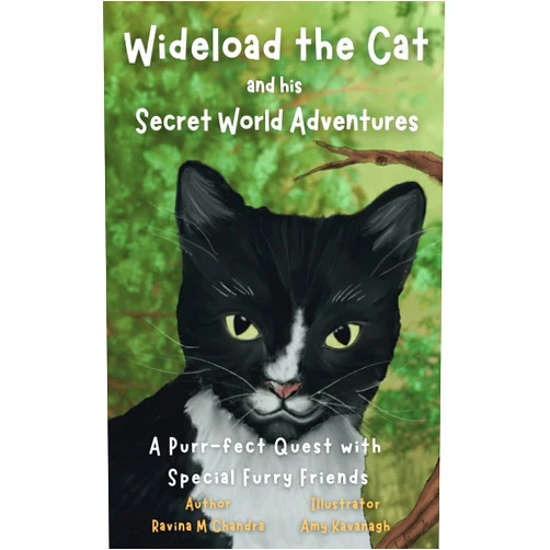 By Ravina M Chandra (Author), Amy Kavanagh (Illustrator) Wideload the Cat and His Secret World Adventures: A Purr-fect Quest with Special Furry Friends – Discover the Mysteries of the Neighborhood