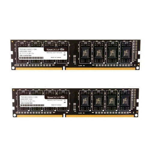 TEAMGROUP Elite DDR3 16GB Kit (2x8GB) 1600MHz (PC3-12800) CL11 Unbuffered Non-ECC 1.5V UDIMM 240 Pin PC Computer Desktop Memory Module Ram Upgrade - TED316G1600C11DC01