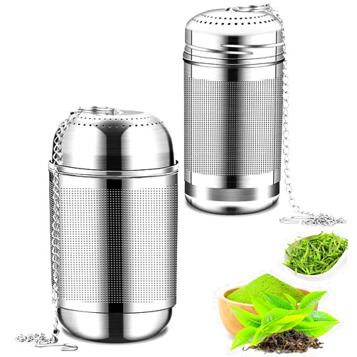 ROPCIA 2PCS Stainless Steel Tea Infuser for Loose Tea Extra Fine Mesh Tea Infuser Loose Leaf Tea Steeper 304 Stainless Steel Tea with Heat Proof Handles