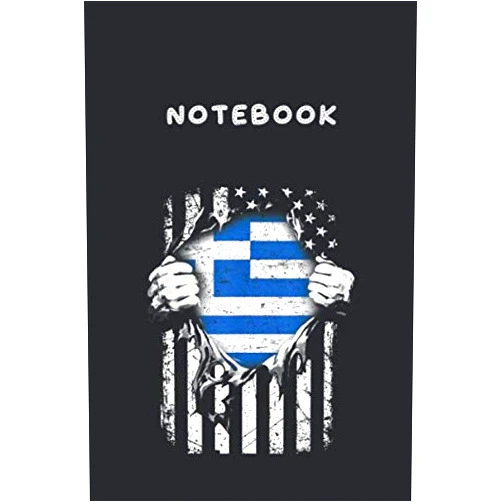 Oppa Notebook Notebook: Super Greece Hearts American Patriot Flag Greek6