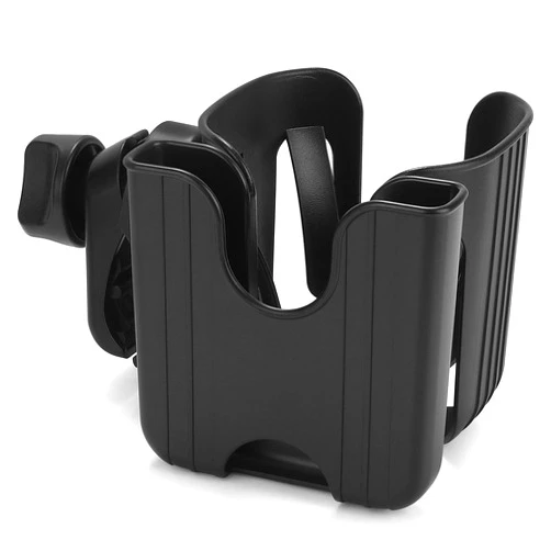 Accmor Walker Cup Holder with Phone Holder, Universal Wheelchair Cup Holder, Rollator Cup Holder, 360° Rotatable Bottle Holder for Wheelchair, Walker, Rollator, Mobility Scooter