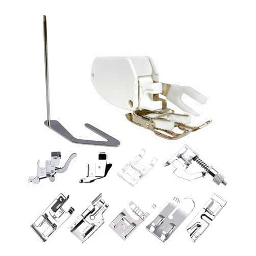 VANELY Open Toe Walking Foot W/Guide Set for Brother,Singer,Janome and More Sewing Machine Accessory Kit Quilting and Sewing Stitch Through Multiple Layers