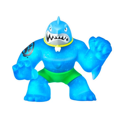 Heroes of Goo Jit Zu - Single Stretchy Shark Action Figure, Thrash