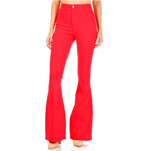 SOHO GLAM High Waisted Stretchy Bell Bottom Jeans