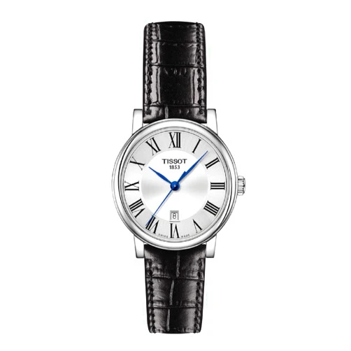 Tissot womens Carson Stainless Steel Dress Watch Black T1222101603300