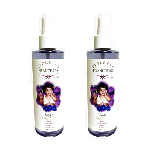 Generic Violetas Francesas Violet Body Splash for Children and Adults, 8 fl. oz. Pack of 2