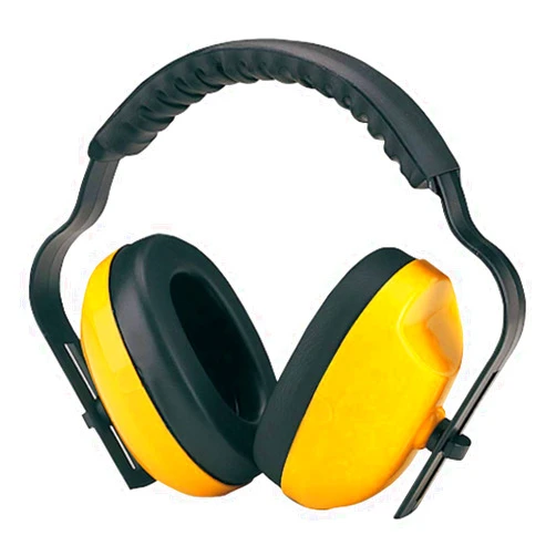 BBS SAFETY Safety EarMuffs Yellow Adjustable Headband Noise Reduction