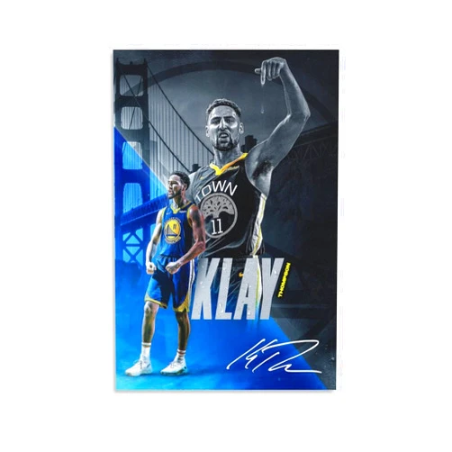 Generic Klay Thompson Poster Wall Art Canvas Print Poster Home Bathroom Bedroom Office Living Room Decor Canvas Poster Unframe:12x18inch(30x45cm)