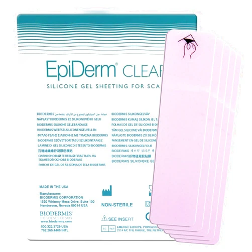 Biodermis Epiderm Silicone Gel Scar Strips - Premium-Grade Silicone Scar Tape for Optimal Scar Care - Versatile, Flexible & Reusable - for C-Section, Tummy Tuck & Cardiac Surgery Scars - 1.4