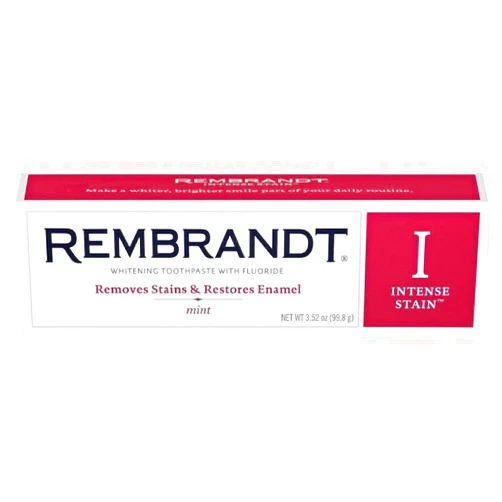 Rembrandt Whitening Toothpaste Intense Stain 3 oz (Pack of 6)