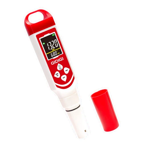 GIDIGI Upgraded Hydrogen Water Tester Meter Verified Digital 7-in-1 H2 ORP pH Meter Salt TDS EC Water Tester for Hydrogen Bottle, Pool, Aquarium, Drinking Water, Hydroponic