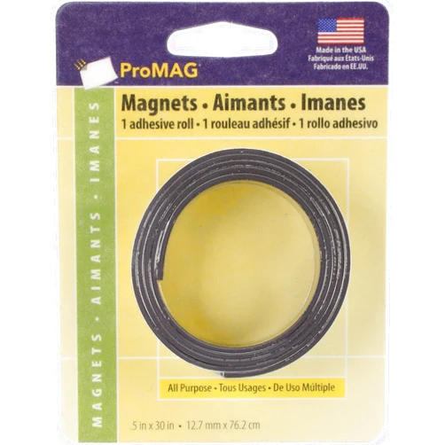 ProMag Adhesive Magnetic Tape-Carded-.5