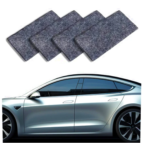ROFAKU Nano Sparkle Cloth Car Scratches Remover 4 Pack, Advanced Nano Car Scratch Remover,Nano Magic Cloth with Disposable Gloves, Nano Cloth for Small and Medium Scratched on The Surface