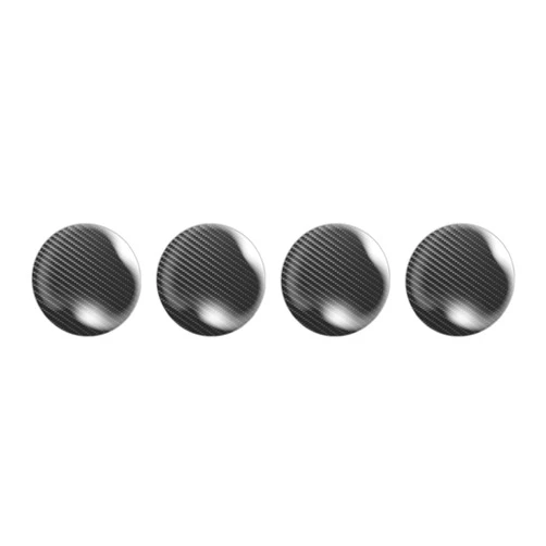 Hirificing 4PCS Car Door Keyhole Lock Covers, Door Entry Guard Shield Screw Cover Stickers, Universal Car Door Key Hole Protector Decor Decoration for Most Car,SUV,Turck (Carbon Fiber)