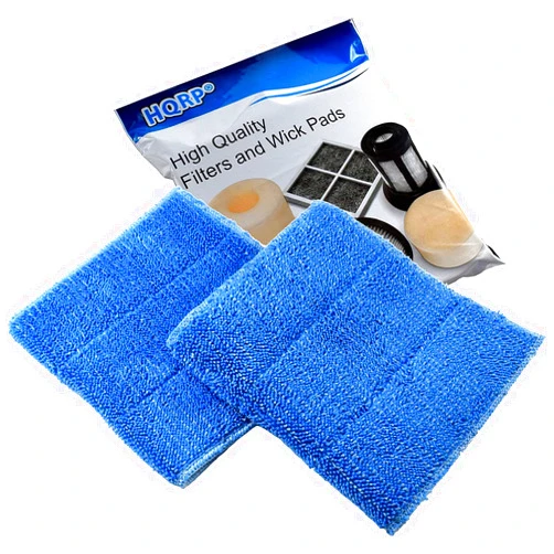 HQRP 2-Pack Blue Steam Mop Pads Compatible with HAAN SI-35 MS-30 SV-60 SI-25 SI-40 SI-60 SI-70 FS-20 MS-35 SI-75 BS-20 SI-38 SI-45 SI-46 SI-77 BS-10 HD-50 Steamers, RMF2X RMF4X Replacement