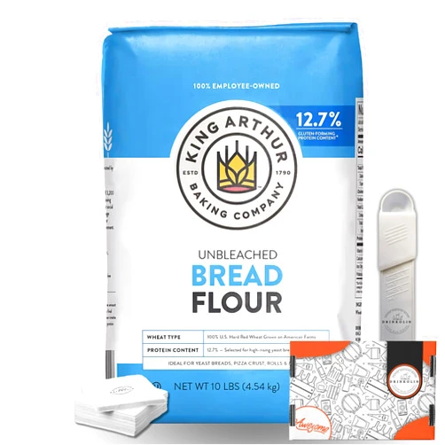 DRINKOLIN King Arthur Bread Flour Baking Unbleached Gluten Bread (10 lbs in total) - By Drinkolin