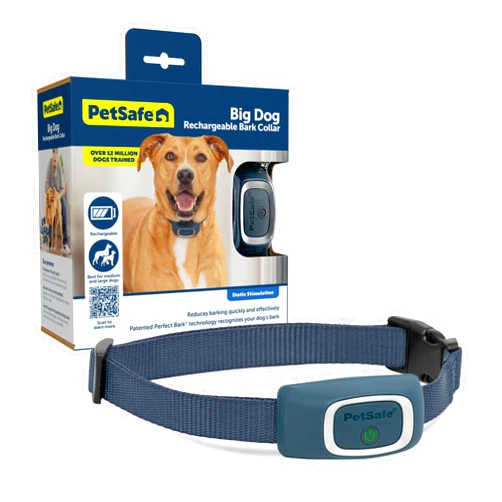 PetSafe Rechargeable Bark Collar, 15 Levels of Automatically Adjusting Static Correction - Rechargeable, Waterproof - Reduces Barking and Whining - for Small, Medium, and Large Dogs Over 8 lb
