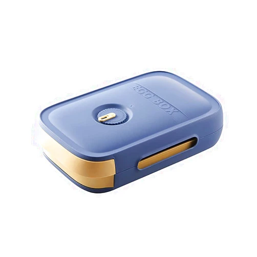 Hanyuya 2PCS Drawer Type Egg Storage Box, Automatic Rolling Egg Holder Rack with Lid, Stackable Egg Container for Refrigerator, can hold 36-42 Eggs (Blue)