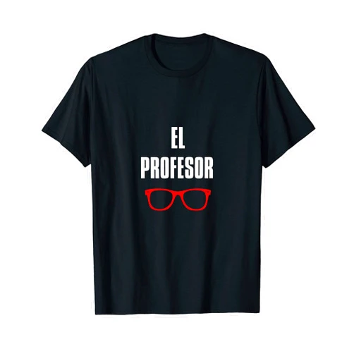 Professor Educator Gifts The Professor Money Glasses Spanish Teacher El Profesor Gift T-Shirt
