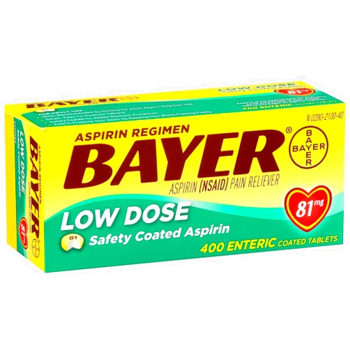 Bayer Consumer Health Bayer Low Dose Safety Coated Aspirin 81 mg ( 400 Count )IIIiii 400 Count (Pack of 1)